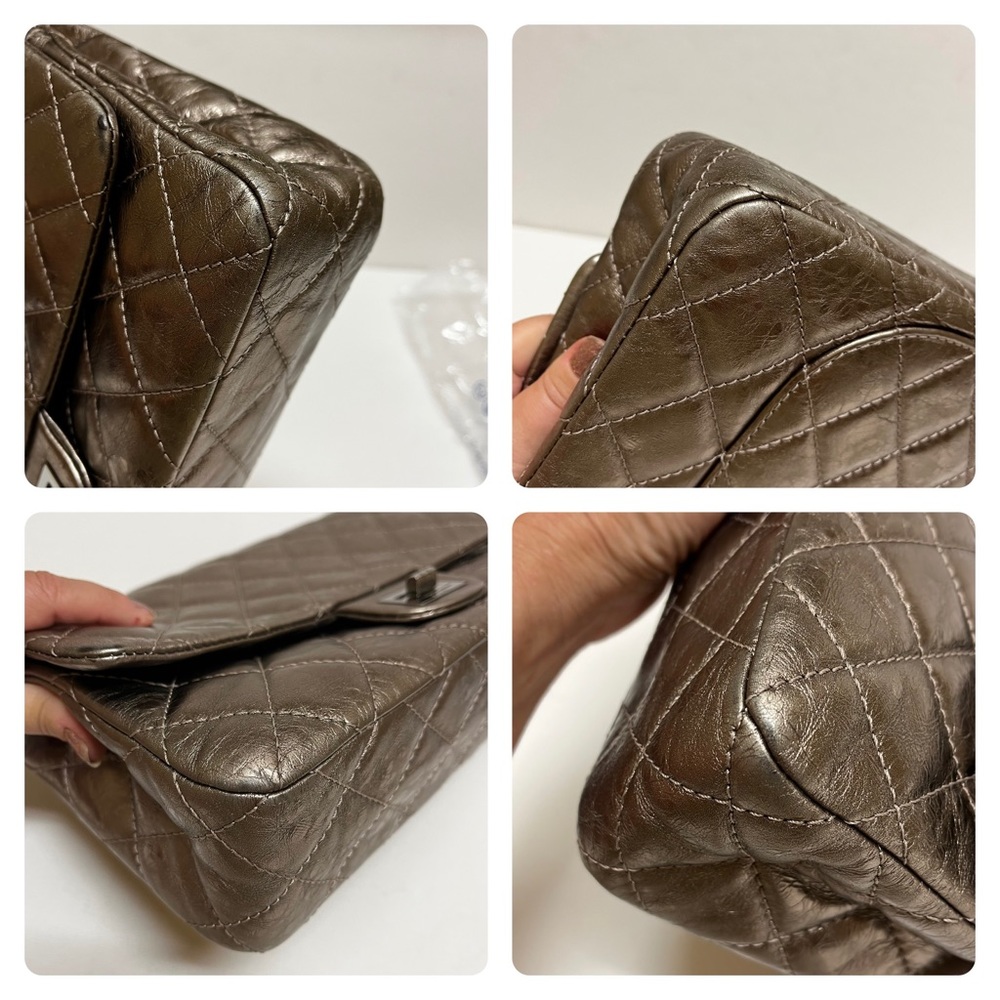 - CHANEL Metallic 2.55 Calfskin 227 Jumbo Flap - Picture 15 of 17